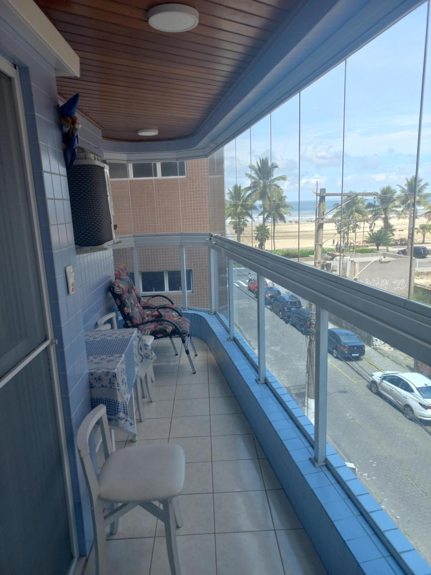 Apto Vista Mar, 8 Pessoas, Varanda Gourmet, Pe Na Areia! برايا جراندي المظهر الخارجي الصورة